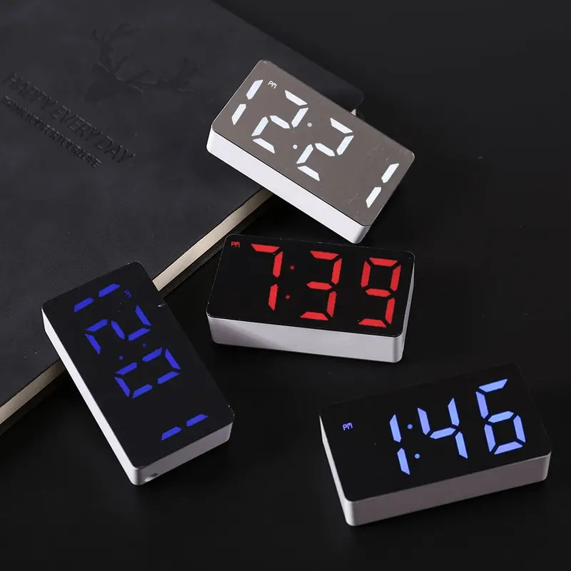 Electronics Gadgets Wholesale - Светодиодные электронные часы, зеркальный будильник-мебель для