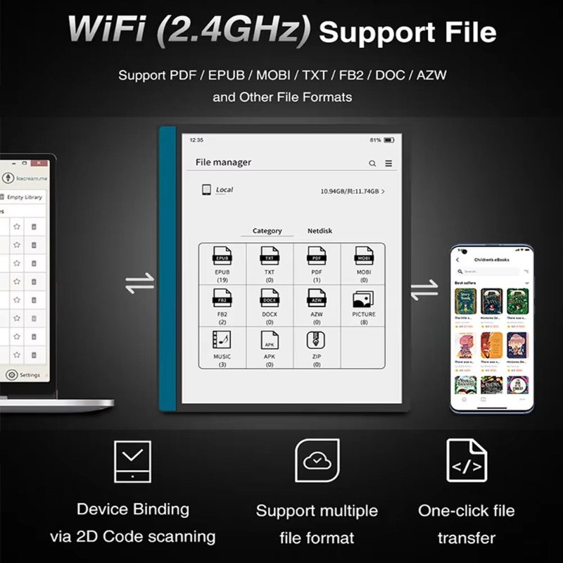 E-Ink Tablet Reader - 10,3-дюймовый планшет E-Ink с дисплеем типа